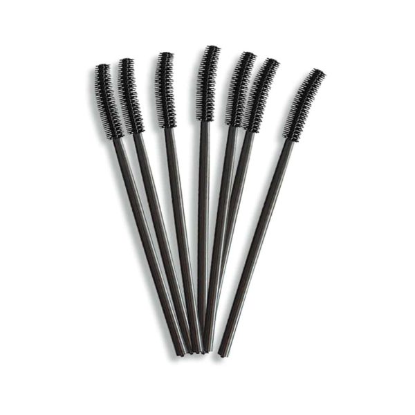 Volumising Silicone Eyelash & Brow Wands (10 pcs) - Curved